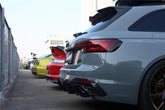 Audi RS4 B9 / B9.5 2018 2019 2020 2021 2022 2023 2024 with Aftermarket Parts - V1 Style Rear Roof Spoiler Pre-preg Carbon Fiber from Karbel Carbon